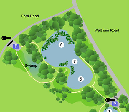 pads lake map